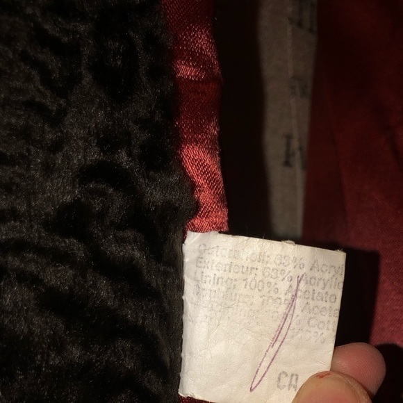 1960s Sheared Faux Fur Pea Coat Single Breasted 3 Button w Collar M/L Vintage - Picture 10 of 10